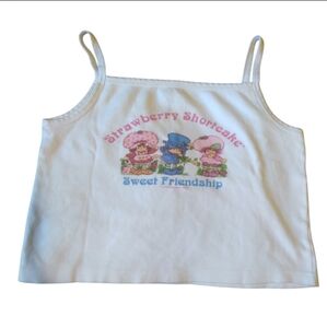 Vintage 90s 80s Retro made in USA Cronies Strawberry Shortcake Tank Top size M/L